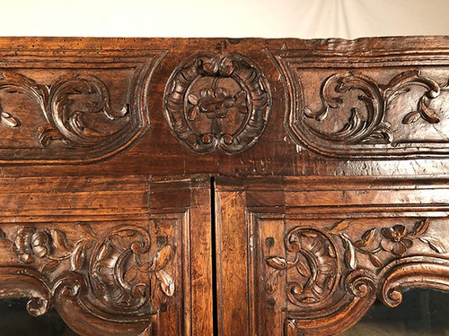 Louis XV-style Provencal armoire converted into a display case, 19th century