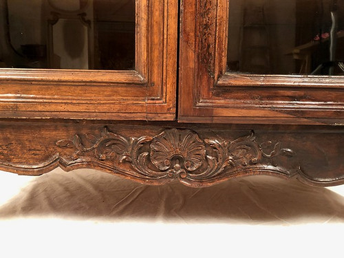 Louis XV-style Provencal armoire converted into a display case, 19th century