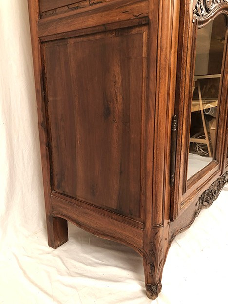 Louis XV-style Provencal armoire converted into a display case, 19th century