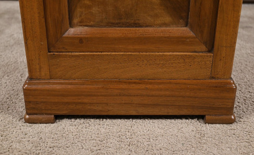 Small walnut bedside cabinet - Late 19th century