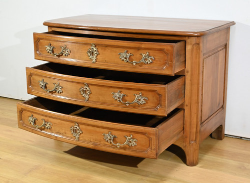 Solid cherrywood chest of drawers, Transition Louis XIV / Regency period - Early 18th century