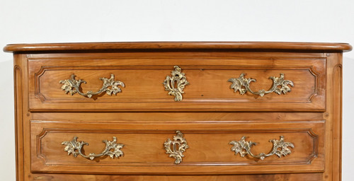 Solid cherrywood chest of drawers, Transition Louis XIV / Regency period - Early 18th century