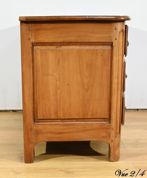 Solid cherrywood chest of drawers, Transition Louis XIV / Regency period - Early 18th century