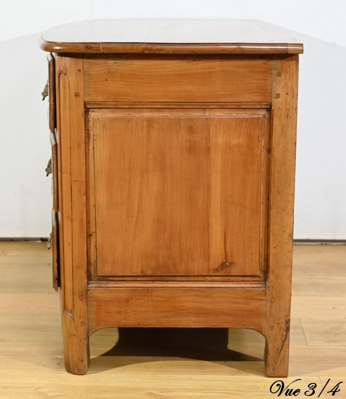 Solid cherrywood chest of drawers, Transition Louis XIV / Regency period - Early 18th century