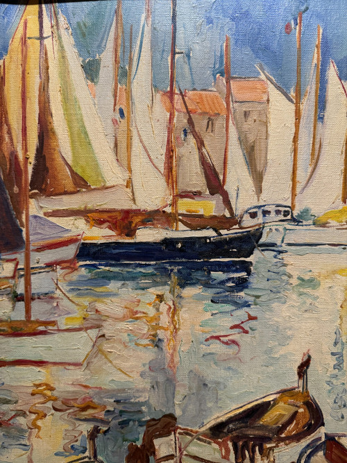 Wilfred Taylor Mills (1912-1988) - The Port Of Saint Tropez, Circa 1960 / American School