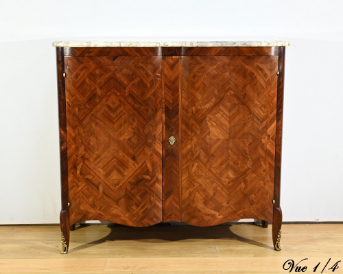 Rosewood and Rosewood Buffet, Louis XV style - Early 20th century