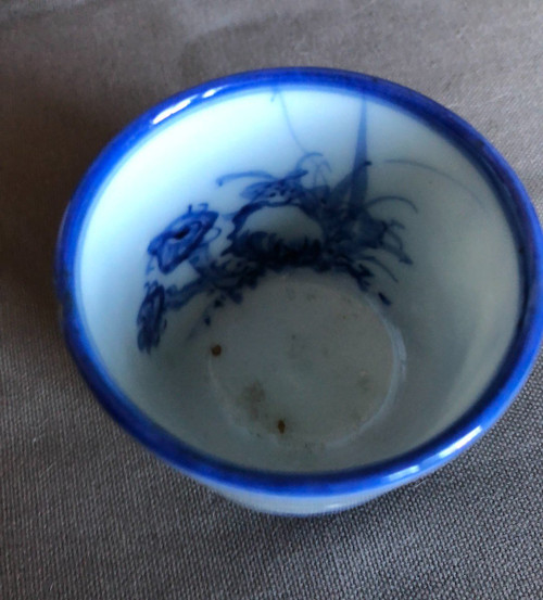 Brush Pot - Calligrafia - Porcellana vietnamita blu e bianca, XIX secolo