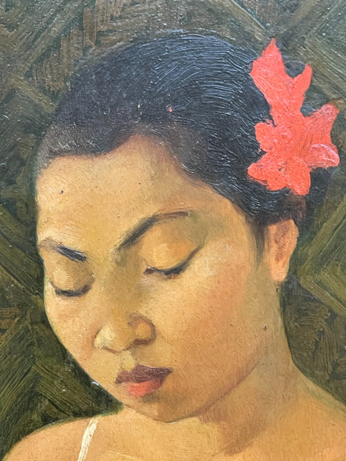  LAFUGIE Léa (1890-1972), portrait of a young Cambodian woman