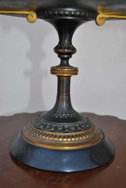 Bronze Cup + Napoleon III candlesticks