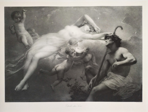 Etoile Du Jour Grande Photogravure d'Après Diogène Maillart 