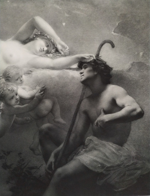 Etoile Du Jour Grande Photogravure d'Après Diogène Maillart 