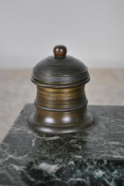 Napoleon marble inkwell, 19th century