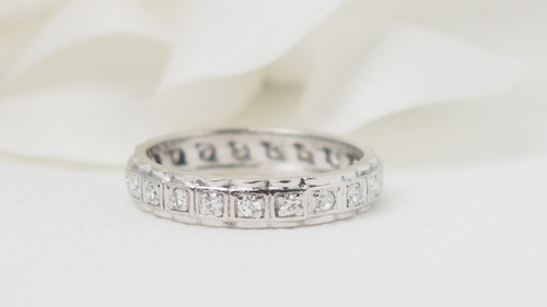 White Gold And Diamond Wedding Ring