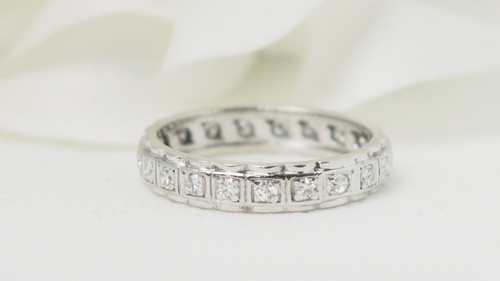 White Gold And Diamond Wedding Ring