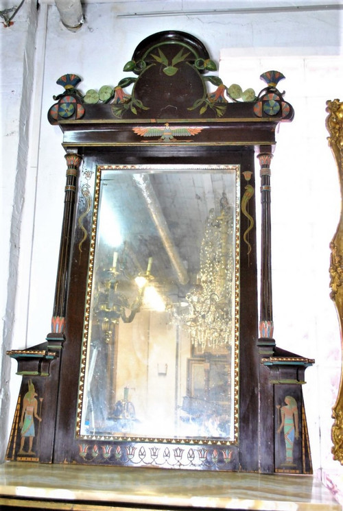 *Offre spéciale*Console + Egyptomania Mirror, Madrasa Craft School, Early 20th Century