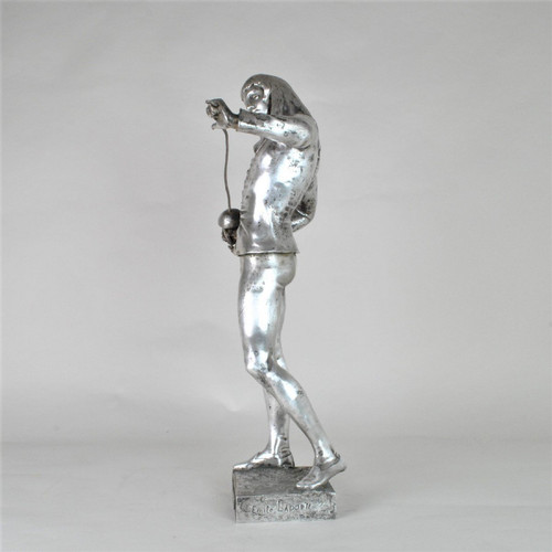 E Laporte, 1st Arms, Signed Silver Bronze, 19th Century