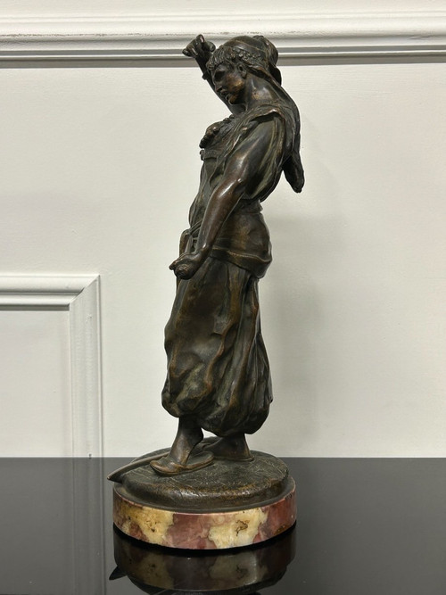 Édouard Letourneau (1851-1907) Judith – orientalistische Bronzeskulptur