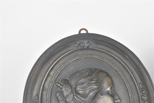 Napoleon III & Eugénie, Pair Of Bronze Medallions, 19th Century