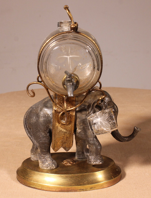 Liqueur Cellar With Elephant, Napoleon III Period 19 Century