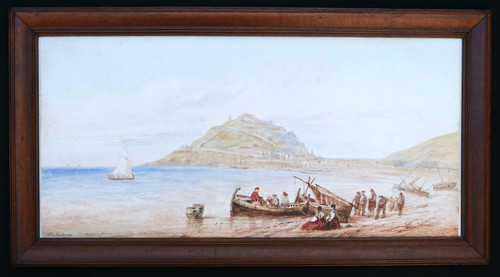 Jean Christophe Frédéric-François D'ANDIRAN, Animated view of San Sebastián (Donostia)