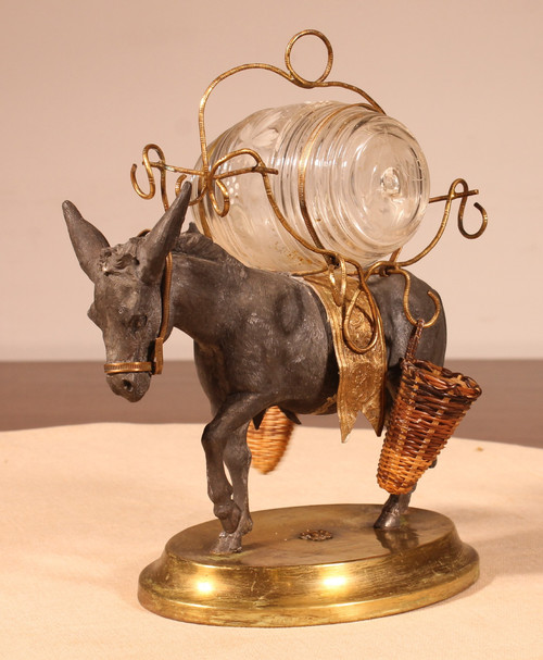 Liqueur Cellar With Donkey From The Napoleon III Period - 19 Century