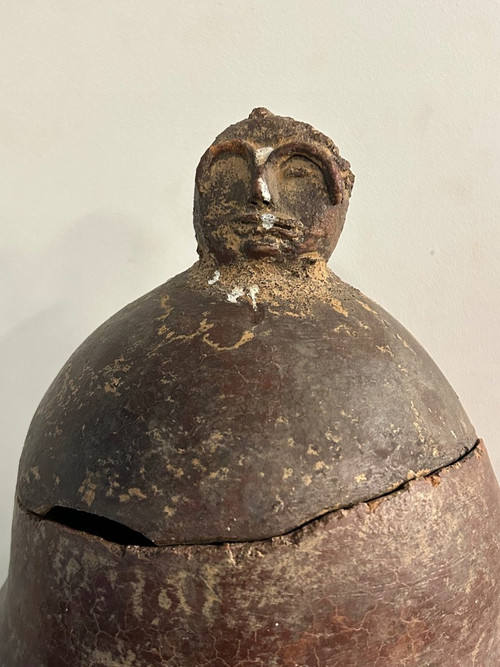 Due vasi in terracotta di arte africana Bwaba, 1950-60 circa