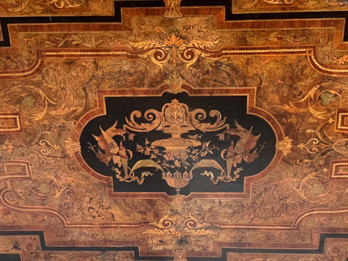 Belle Table De Milieu époque Napoléon III - Marqueterie - Fin XIXéme