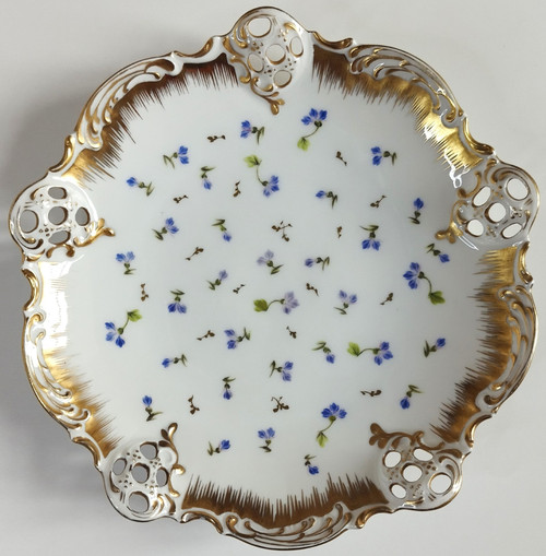 Bavarian Porcelain Hand Painted Flower Decor