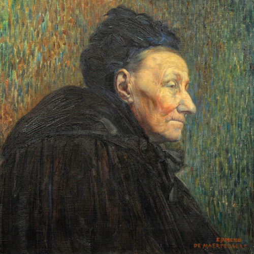 Edmond De Maertelaere (1876 - 1938) Vieille femme, Pont Aven