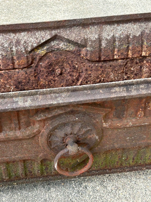 Important Pair Of 19th Century Cast Iron Claw Foot Planters - L 100 Cm