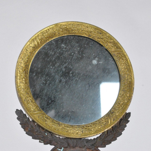 Bronze Table Mirror, Restoration Period, 19th Century