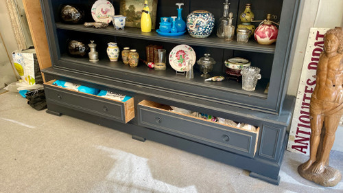 Painted Wooden Bookcase, Early 20th Century