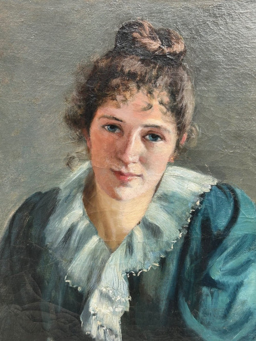 Portrait Of Young Woman Around 1890 - 1900