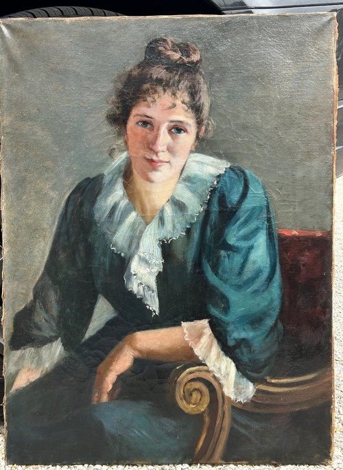 Portrait Of Young Woman Around 1890 - 1900