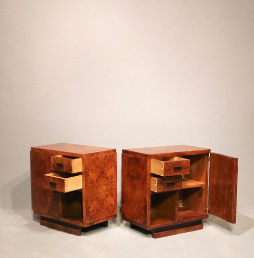 Pair of Art Deco bedside tables