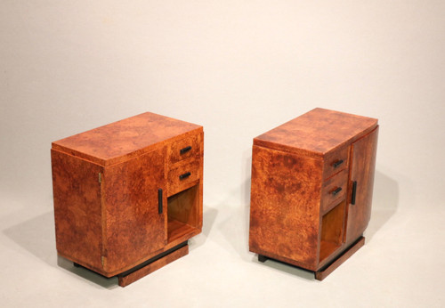 Pair of Art Deco bedside tables