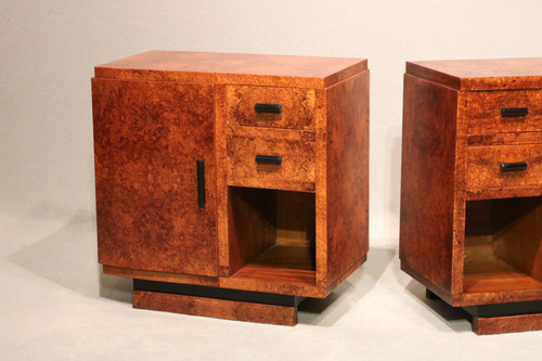 Pair of Art Deco bedside tables