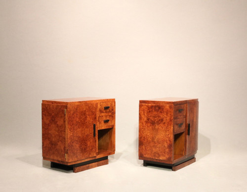 Pair of Art Deco bedside tables