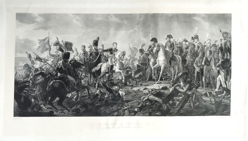 Battle Of Austerlitz After Gérard 19th C Engraving Etching Old Print