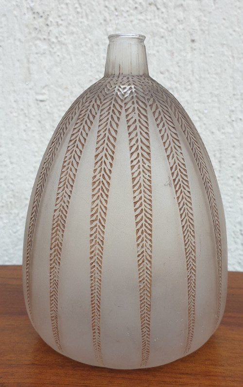 R Lalique, Mimosa-Vase, Jugendstil, 20. Jahrhundert