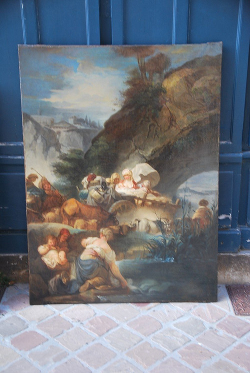 Fragonard, French School From the 18th Century, Bucolic Scene