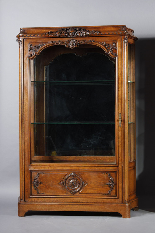 Pair of Regency-style display cabinet