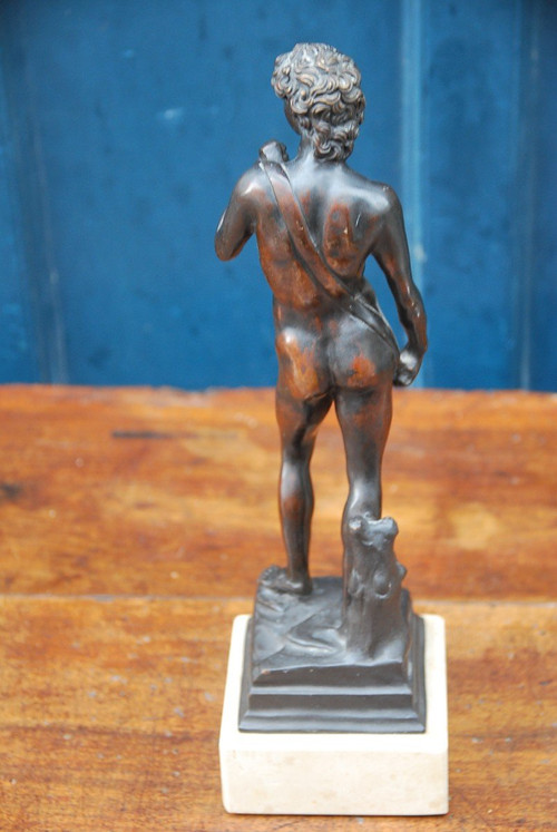 David, Sculpture En Bronze d'Après l'Antique, XIXe siècle