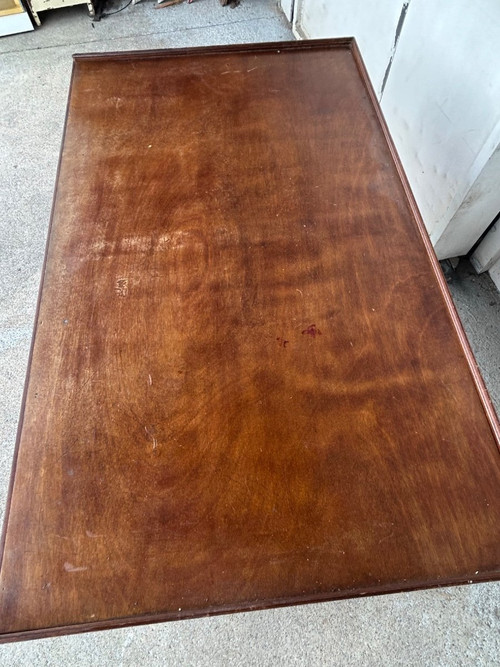 20th Century Empire Style Mahogany Rack And Pinion Bookcase Table