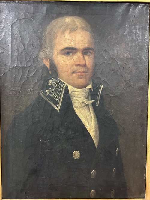 Portrait D'homme époque Empire - Oil on Canvas