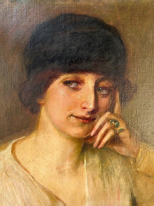 Eristoff-kasak (Prinzessin Marie) (1857-1934) Porträt oder Selbstporträt russische Schule um 1900