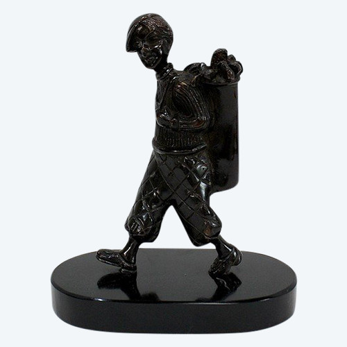 Bronze “Young Golf Caddy” – Late 19th Century