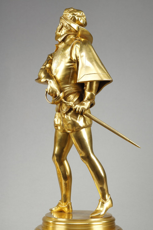 Due sculture in bronzo di Auguste Louis Lalouette (1826-1883) rappresentanti I Duellanti