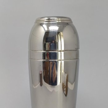 MEPRA Space Age Cocktail Shaker from the 1960s in stainless steel. Made in italy