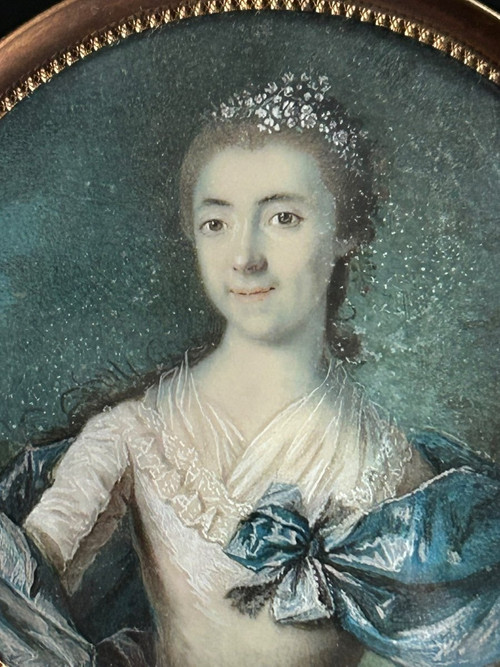 Miniature - 18th Century Portrait Of A Woman